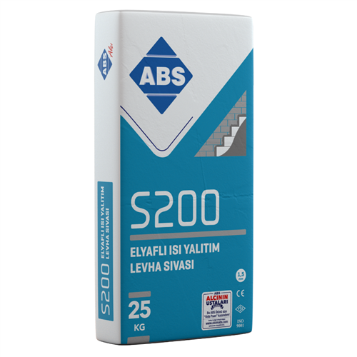 ABS S200 ELYAFLI ISI YALITIM LEVHA SIVASI 25 KG